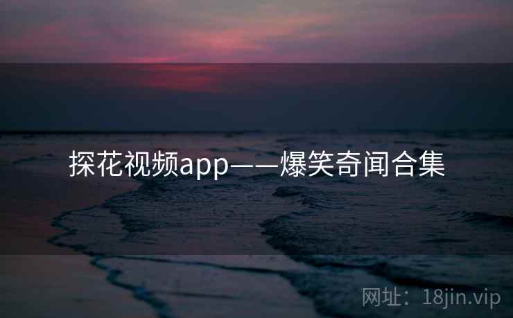 探花视频app——爆笑奇闻合集